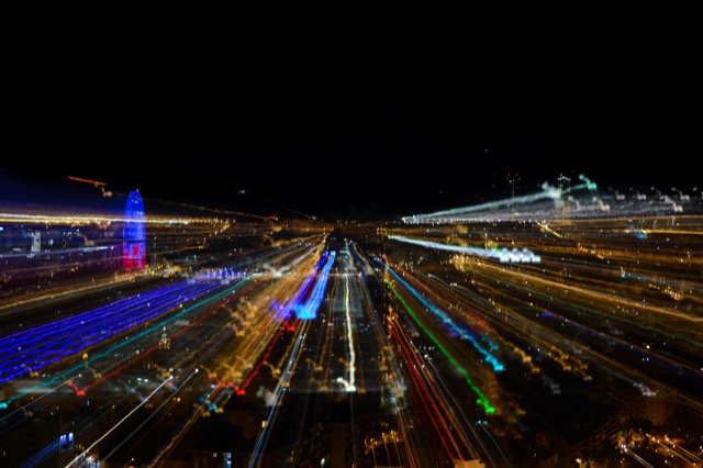 Barcelona light trails