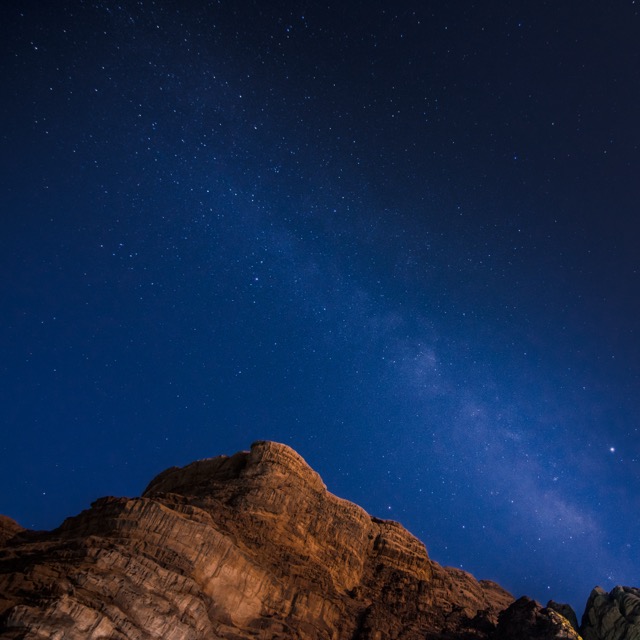 Milky Way over Wadi Rum, Jordan